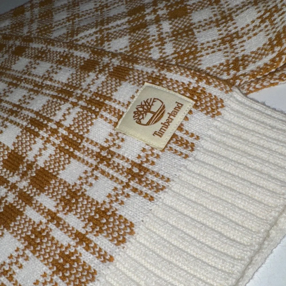 Timberland Y2K Brown‎ and Cream Checkered Scarf